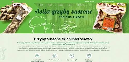 Astia grzyby sklep