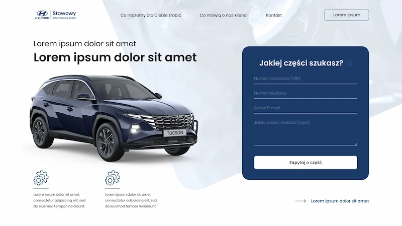 Projekt Strony Landing Page