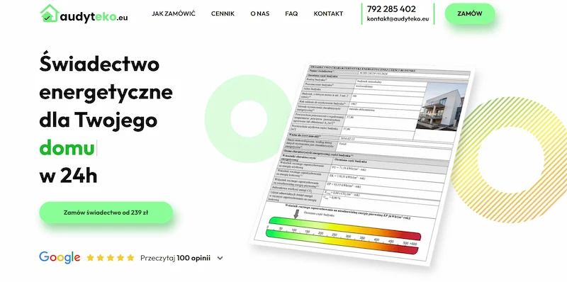 Strona internetowa One Page