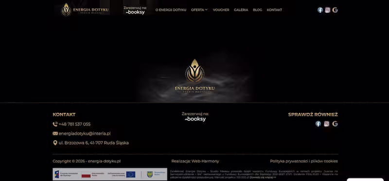 Energia-dotyku realizacja strony internetowej